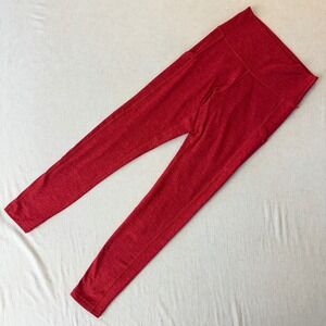 OFFLINE by Aerie The Hugger High Rise Leggings Red Heathered Medium Long M 19